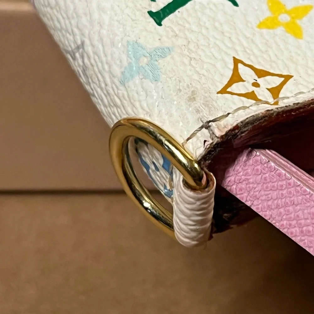 Louis Vuitton Monogram Multicolor insolite Wallet White and Litchi - Picture 13 of 15